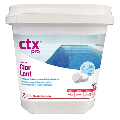 Tricloro en pastillas de 250gr ClorLent 5 kg CTX-370