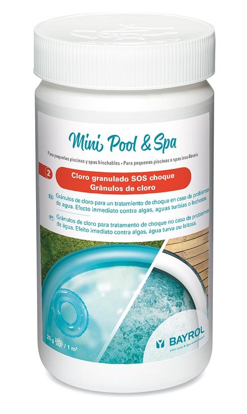 Cloro granulado SOS choque Mini Pool & Spa 1 kg Bayrol