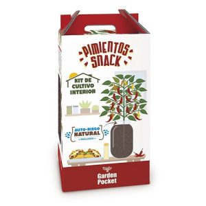 Kit de cultivo interior pimientos snack Garden Pocket